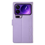 For Xiaomi 17 Pro Wallet Case Rhombus Stitching Stand Leather Phone Cover with Long  /  Short Strap