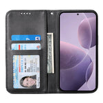 For Xiaomi 17 Pro Case Calf Texture PU Leather Wallet Phone Cover with Wrist Strap