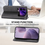 For Xiaomi 17 Pro Case Calf Texture PU Leather Wallet Phone Cover with Wrist Strap