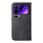 For Xiaomi 17 Pro Case Calf Texture PU Leather Wallet Phone Cover with Wrist Strap