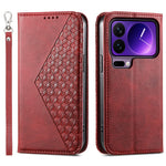 For Xiaomi 17 Pro Case Calf Texture PU Leather Wallet Phone Cover with Wrist Strap