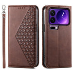 For Xiaomi 17 Pro Case Calf Texture PU Leather Wallet Phone Cover with Wrist Strap