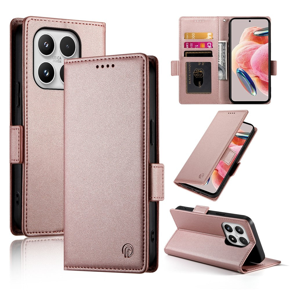 For Xiaomi 17 Stand Case PU Leather Wallet Phone Cover
