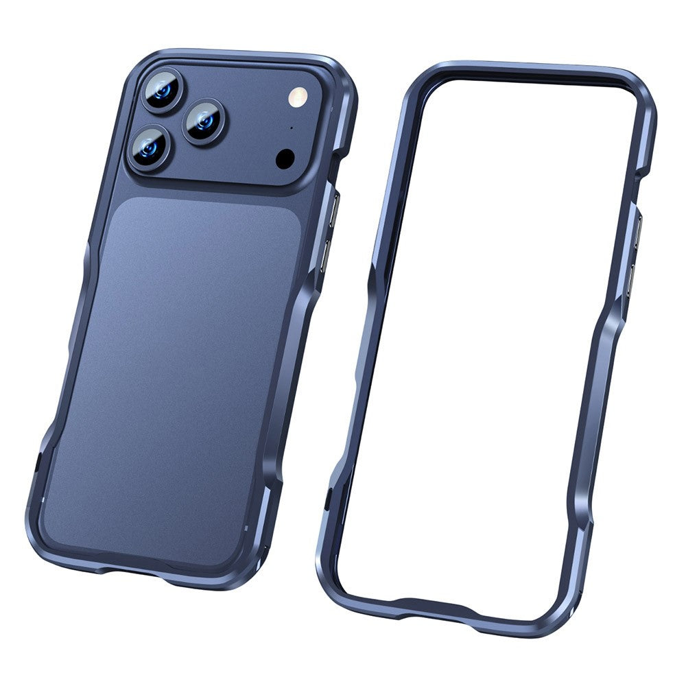 LUPHIE For iPhone 18 Pro Max / 17 Pro Max Case Metal Bumper Frame Shockproof Phone Cover