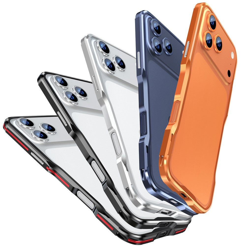 LUPHIE For iPhone 18 Pro Max / 17 Pro Max Case Metal Bumper Frame Shockproof Phone Cover