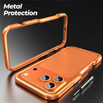 LUPHIE For iPhone 18 Pro Max / 17 Pro Max Case Metal Bumper Frame Shockproof Phone Cover