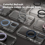 ABEEL Q-LUCK For iPhone 16 Pro Magnetic Case Rotating Kickstand Shockproof TPU + PC Phone Back Cover