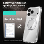 ABEEL Q-LUCK For iPhone 17 Pro Magnetic Case Rotating Kickstand Shockproof TPU + PC Phone Back Cover