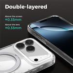 ABEEL Q-LUCK For iPhone 17 Pro Magnetic Case Rotating Kickstand Shockproof TPU + PC Phone Back Cover