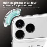 ABEEL Q-LUCK For iPhone 17 Pro Max Magnetic Case Rotating Kickstand Shockproof TPU + PC Phone Back Cover