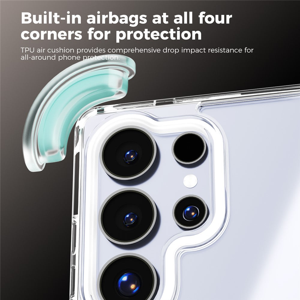ABEEL Q-LUCK For Samsung Galaxy S25 Ultra Magnetic Case Rotating Kickstand Shockproof TPU + PC Phone Back Cover