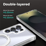 ABEEL Q-LUCK For Samsung Galaxy S25 Ultra Magnetic Case Rotating Kickstand Shockproof TPU + PC Phone Back Cover