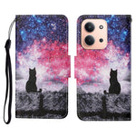 Leather Case for Xiaomi Redmi 15C 4G (EU) (173mm) / 15C 5G (EU) (173mm) / Poco C85 4G (173mm) Pattern Printing Folio Phone Cover with Wrist Strap