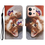 Leather Case for Xiaomi Redmi 15C 4G (EU) (173mm) / 15C 5G (EU) (173mm) / Poco C85 4G (173mm) Pattern Printing Folio Phone Cover with Wrist Strap