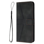Leather Case for Xiaomi Redmi 15C 4G (EU) (173mm) / 15C 5G (EU) (173mm) / Poco C85 4G (173mm) Triangle Imprinted Anti-Scratch Phone Wallet Cover