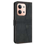 Leather Case for Xiaomi Redmi 15C 4G (EU) (173mm) / 15C 5G (EU) (173mm) / Poco C85 4G (173mm) Triangle Imprinted Anti-Scratch Phone Wallet Cover