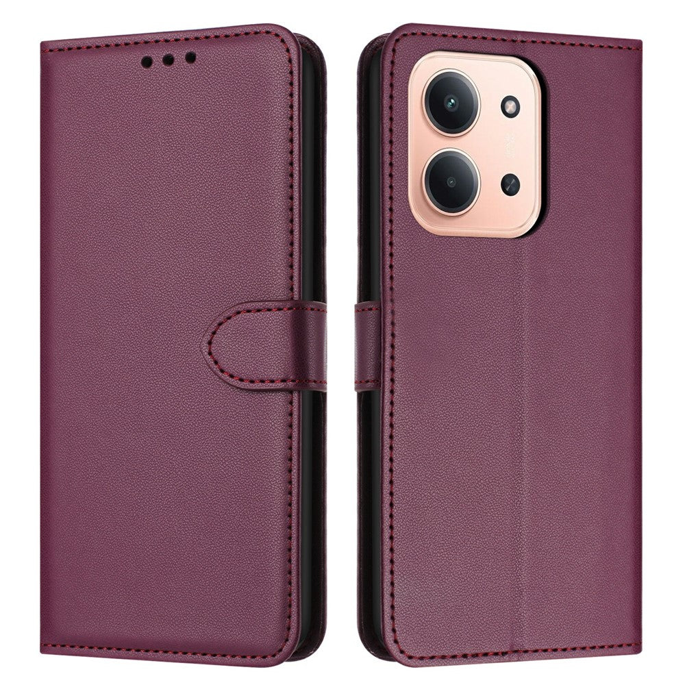 For Xiaomi Redmi 15C 4G (Global) (171mm) / Poco C85 4G (171mm) Case Stand Wallet Leather Phone Cover with Strap