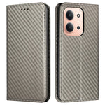 For Xiaomi Redmi 15C 4G (Global) (171mm) / Poco C85 4G (171mm) Case Leather Flip Phone Cover Stand Strong Magnetic Closure