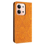 For Xiaomi Redmi 15C 4G (Global) (171mm) / Poco C85 4G (171mm) Case Imprinted Flower Wallet Stand Leather Phone Cover