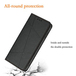 For Xiaomi Redmi 15C 4G (Global) (171mm) / Poco C85 4G (171mm) Wallet Case Line Imprinted Leather Stand Phone Cover with Wrist Strap