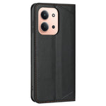 For Xiaomi Redmi 15C 4G (Global) (171mm) / Poco C85 4G (171mm) Wallet Case Line Imprinted Leather Stand Phone Cover with Wrist Strap