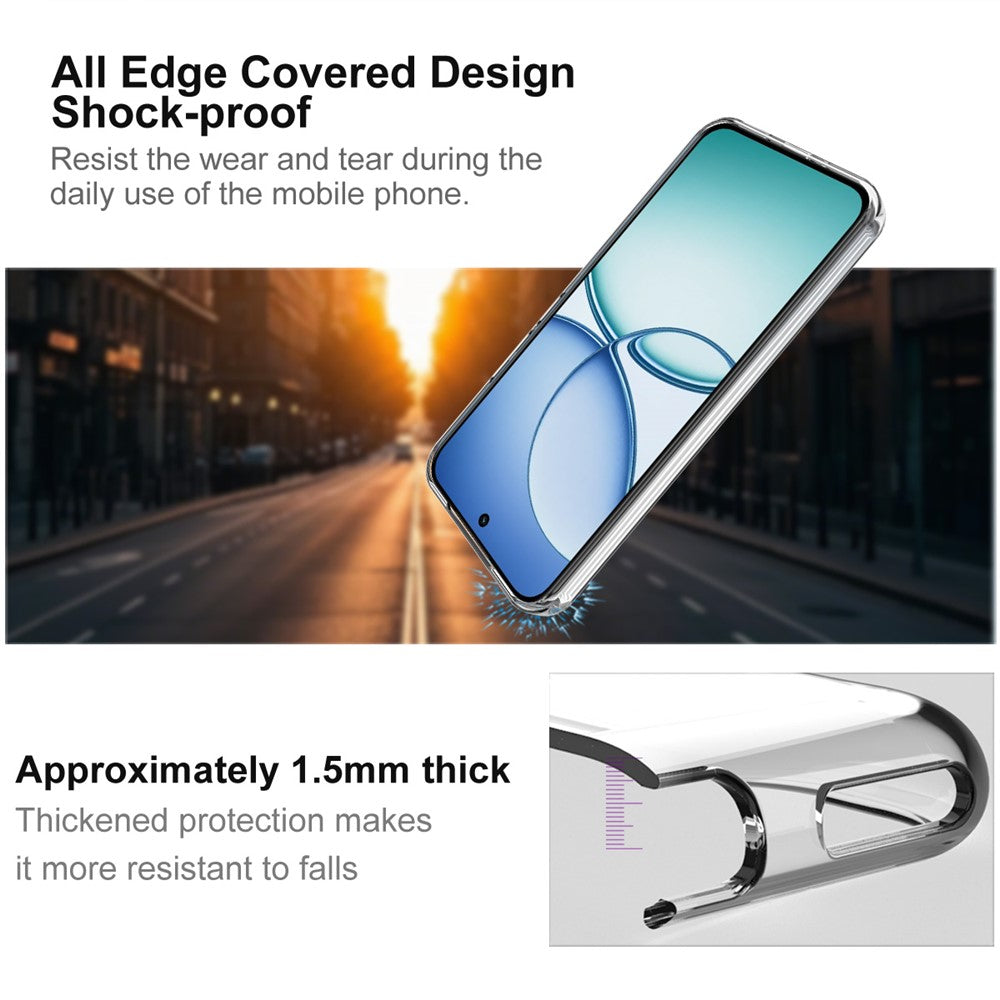 IMAK UX-10-serien til Xiaomi 15, gennemsigtigt blødt TPU-mobilcover med bagside