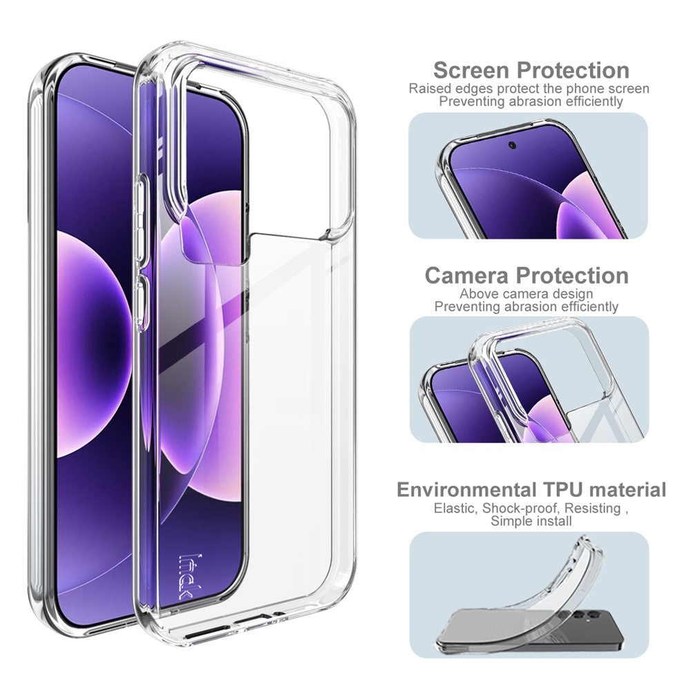 IMAK UX-10 Series For Xiaomi 17 Pro Max Clear Phone Case Soft TPU Mobile Back Cover