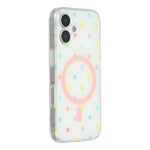 For iPhone 17 Case Polka Dot Pattern TPU + PC Phone Cover Compatible with MagSafe