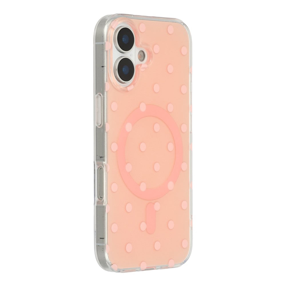 For iPhone 17 Case Polka Dot Pattern TPU + PC Phone Cover Compatible with MagSafe
