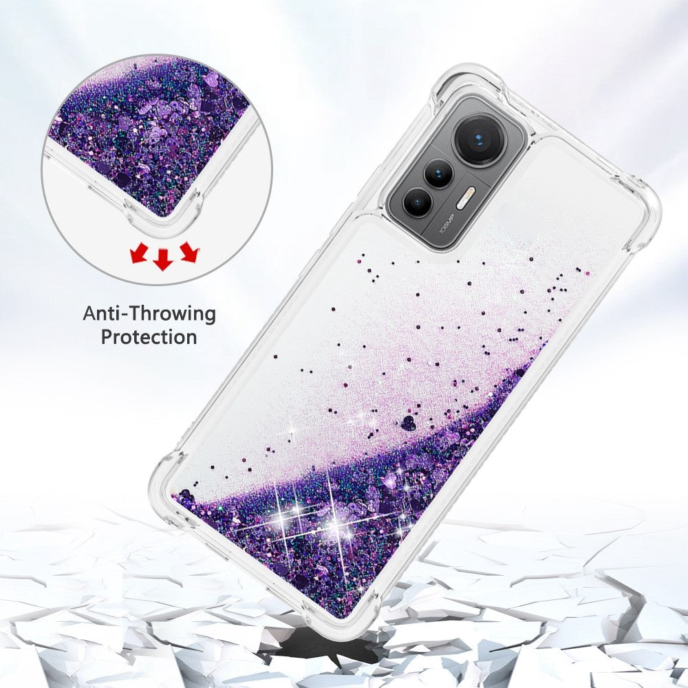 For Xiaomi 12 Lite 5G TPU Case Glitter Quicksand Shockproof Phone Back Cover