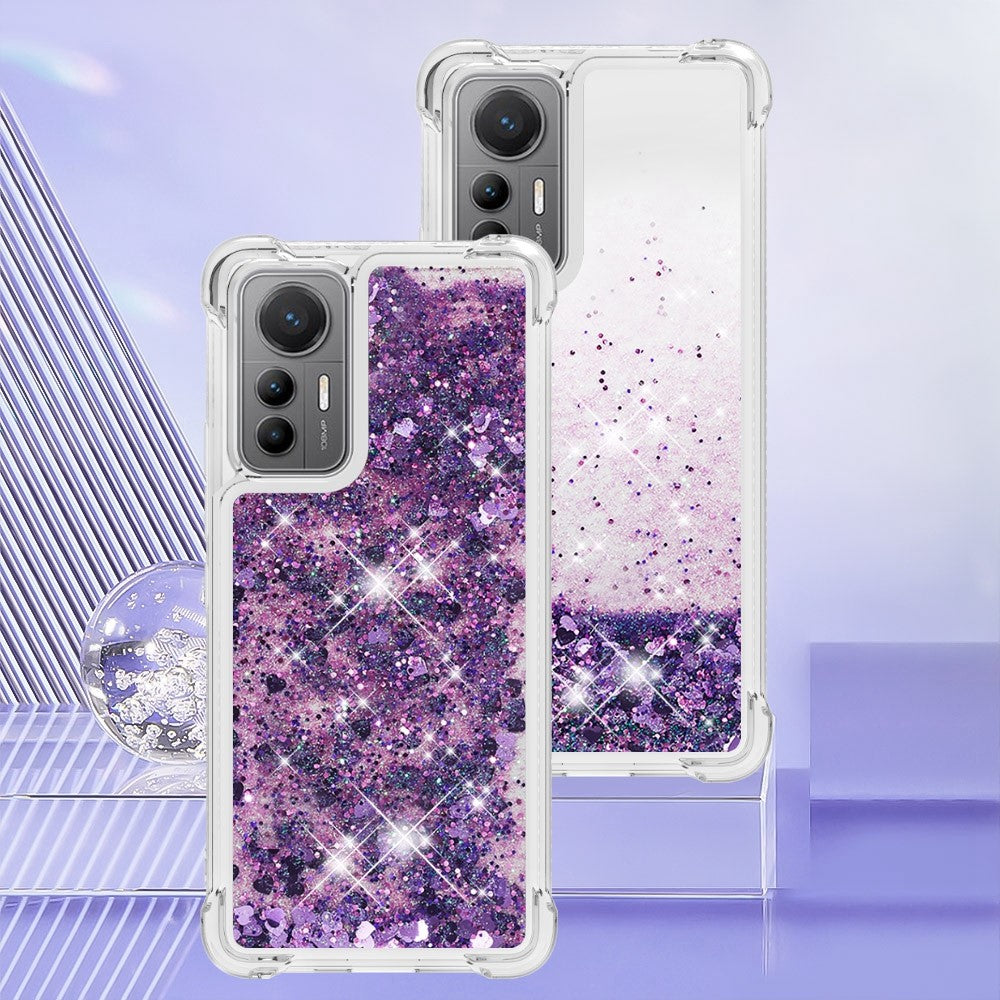 For Xiaomi 12 Lite 5G TPU Case Glitter Quicksand Shockproof Phone Back Cover