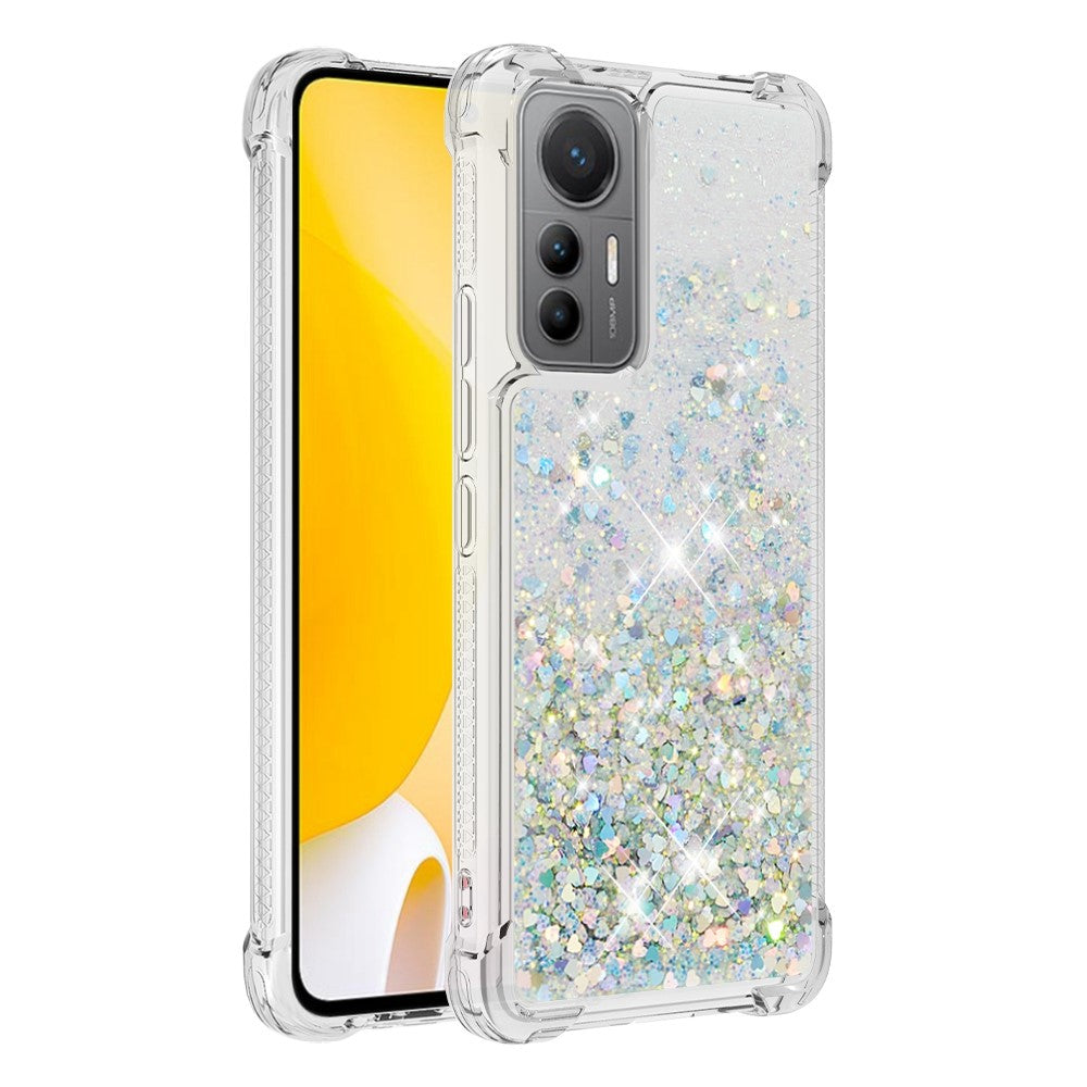 For Xiaomi 12 Lite 5G TPU Case Glitter Quicksand Shockproof Phone Back Cover
