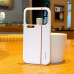 For Xiaomi 17 Pro Case Splicing PC + PU Leather Phone Back Cover with Metal Lens Ring / Buttons