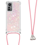 For Xiaomi 12 Lite 5G TPU Case Quicksand Design Phone Cover with Lanyard