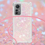 For Xiaomi 12 Lite 5G TPU Case Quicksand Design Phone Cover with Lanyard