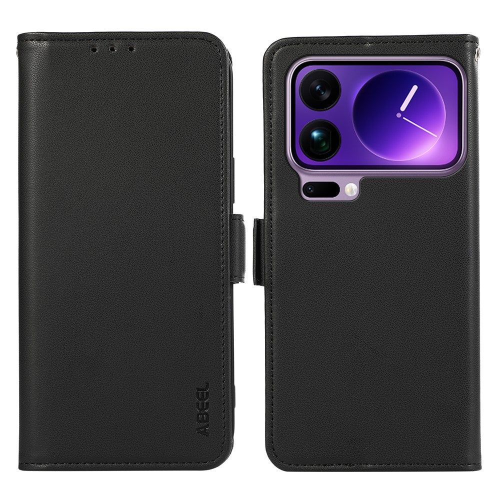 ABEEL For Xiaomi 17 Pro Max Case Leather Phone Cover with RFID Blocking Wallet