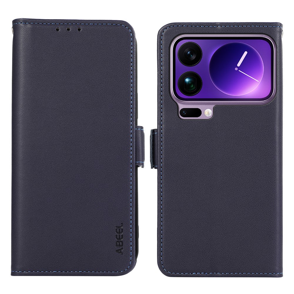 ABEEL Läderfodral för Xiaomi 17 Pro Max med RFID-blockerande plånbok