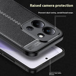 For Xiaomi Redmi 15C 4G (Global) (171mm)  /  Poco C85 4G (171mm) Case Litchi Texture TPU Flexible Phone Cover, Black