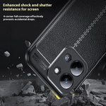 For Xiaomi Redmi 15C 4G (Global) (171mm)  /  Poco C85 4G (171mm) Case Litchi Texture TPU Flexible Phone Cover, Black