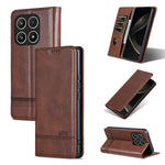 AZNS For Xiaomi 17 Case Cowhide Texture PU Leather Wallet Phone Cover
