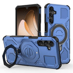 For Samsung Galaxy A16 5G Magnetic Case Rotating Metal Kickstand Shockproof PC + TPU Phone Back Cover