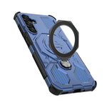 For Samsung Galaxy A16 5G Magnetic Case Rotating Metal Kickstand Shockproof PC + TPU Phone Back Cover