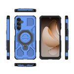 For Samsung Galaxy A16 5G Magnetic Case Rotating Metal Kickstand Shockproof PC + TPU Phone Back Cover