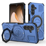 For Samsung Galaxy A26 5G Magnetic Case Rotating Metal Kickstand Shockproof PC + TPU Phone Back Cover