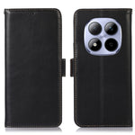For Xiaomi Poco M8 Pro 5G / Redmi Note 15 Pro+ 5G (Global) Case RFID Blocking Genuine Cow Leather Wallet Phone Cover