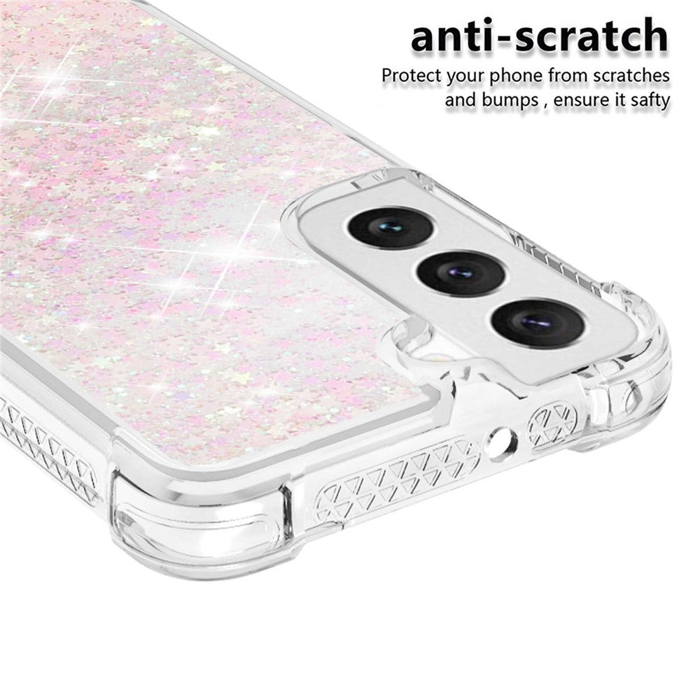 For Samsung Galaxy S23 TPU Case Glitter Quicksand Shockproof Phone Back Cover