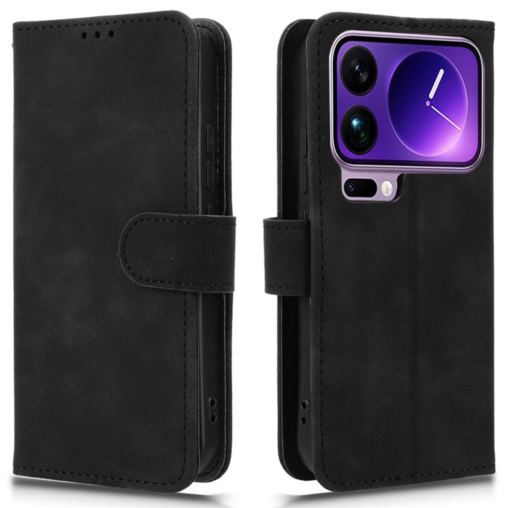 For Xiaomi 17 Pro Leather Case Skin Feel Anti Drop Wallet Flip Phone Cover