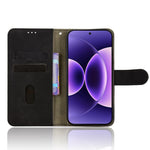 For Xiaomi 17 Pro Leather Case Skin Feel Anti Drop Wallet Flip Phone Cover