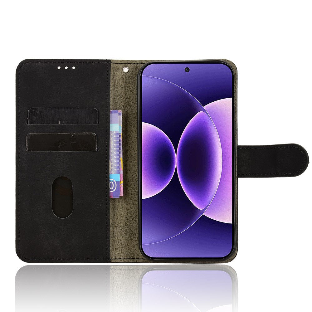 For Xiaomi 17 Pro Leather Case Skin Feel Anti Drop Wallet Flip Phone Cover