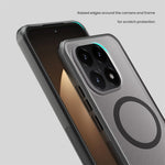 NILLKIN Super Frosted Shield Pro för Xiaomi 15T Magnetiskt Skal PC + TPU Genomskinligt Svart mobilskal